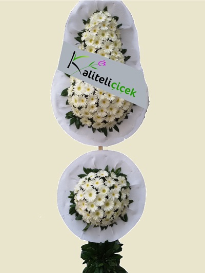 Beyaz İki katlı Düğün Çelengi